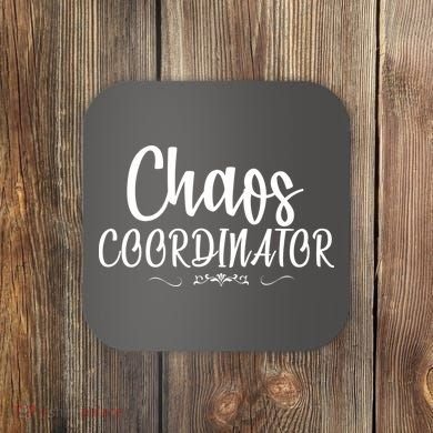 Chaos Coordinator Logo Coaster