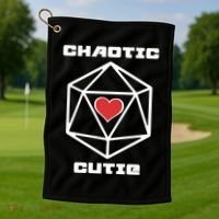 Chaotic Cutie Golf Towel thumb 1