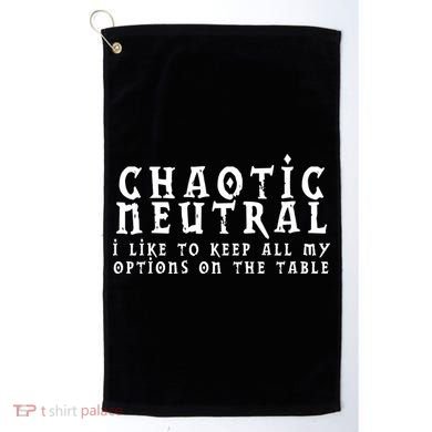 Chaotic Neutral Alignment Golf Towel