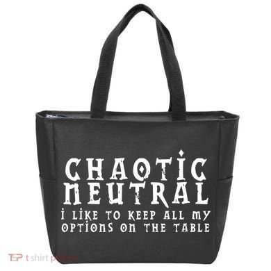 Chaotic Neutral Alignment Tote Bag