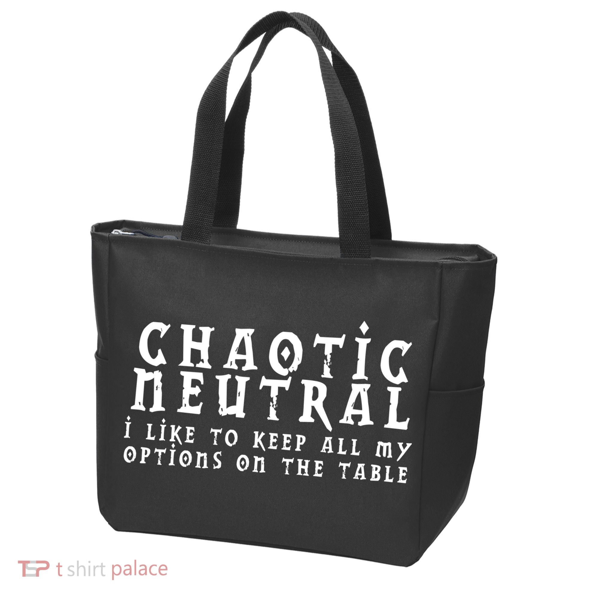 Chaotic Neutral Alignment Tote Bag