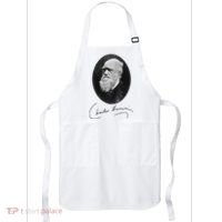Charles Darwin Portrait Signature Evolution Atheist Science Apron thumb 0