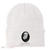 Charles Darwin Portrait Signature Evolution Atheist Science Beanie thumb 0
