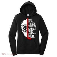 Christian Hockey Bible Verse Philippians Religious Hockey Gift Women's Hoodie thumb 0