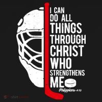 Christian Hockey Bible Verse Philippians Religious Hockey Gift Women's Hoodie thumb 2