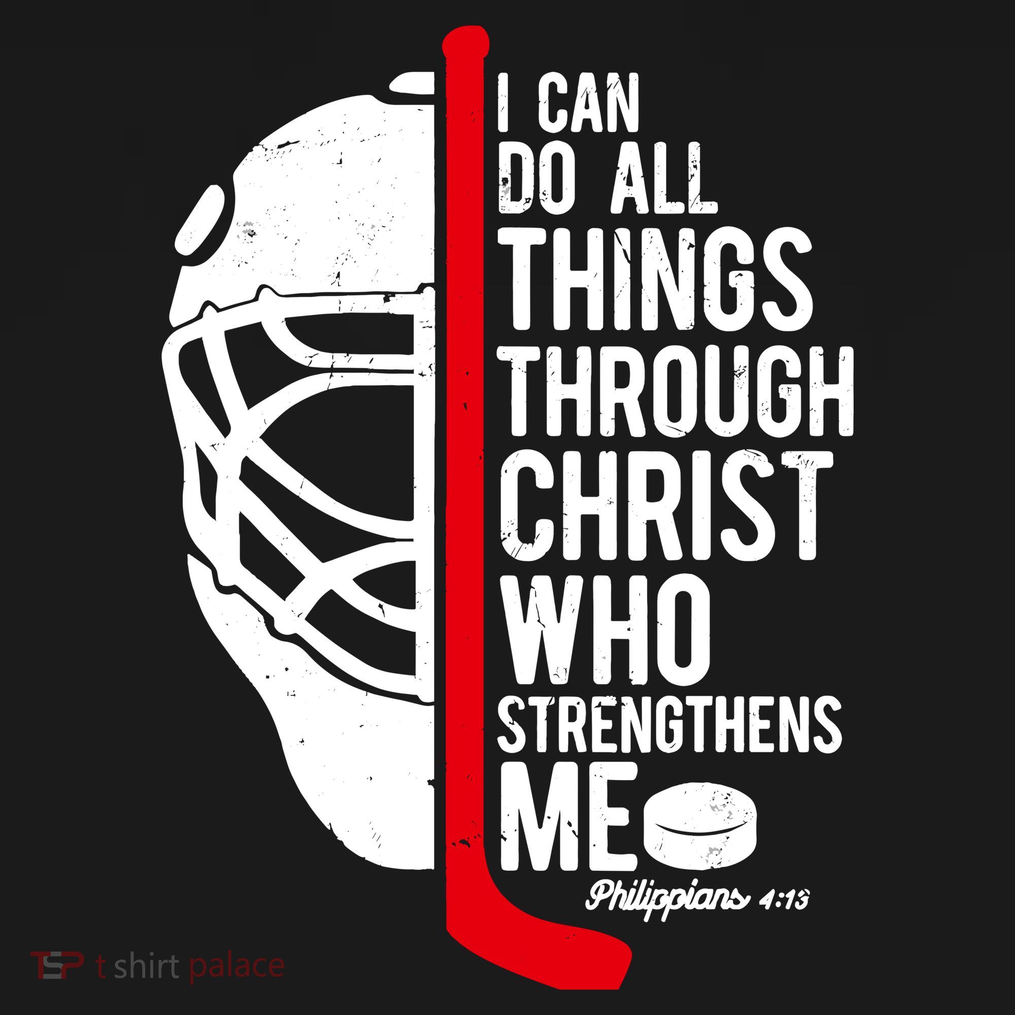 Christian Hockey Bible Verse Philippians Religious Hockey Gift Toddler Hoodie