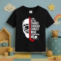 Christian Hockey Bible Verse Philippians Religious Hockey Gift Toddler T-Shirt thumb 3