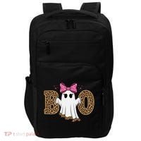 Cute Halloween Boo Ghost Vibes Spooky Season Impact Tech Backpack thumb 0