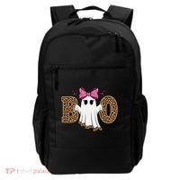 Cute Halloween Boo Ghost Vibes Spooky Season Backpack thumb 0