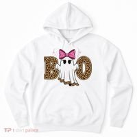Cute Halloween Boo Ghost Vibes Spooky Season Hoodie thumb 0