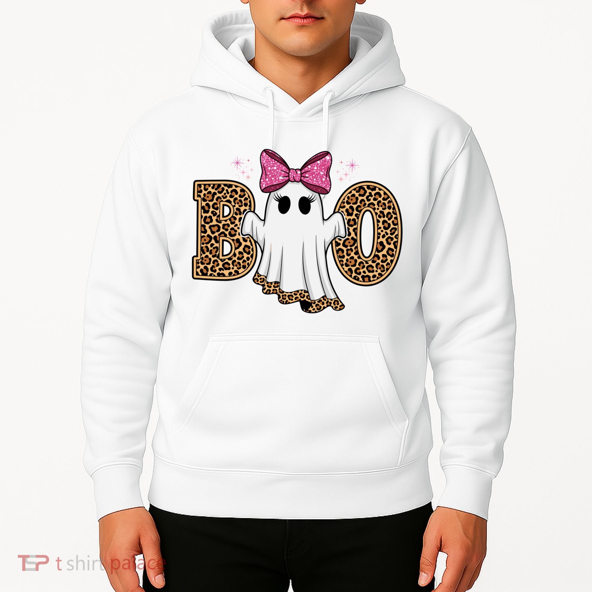 Cute Halloween Boo Ghost Vibes Spooky Season Hoodie