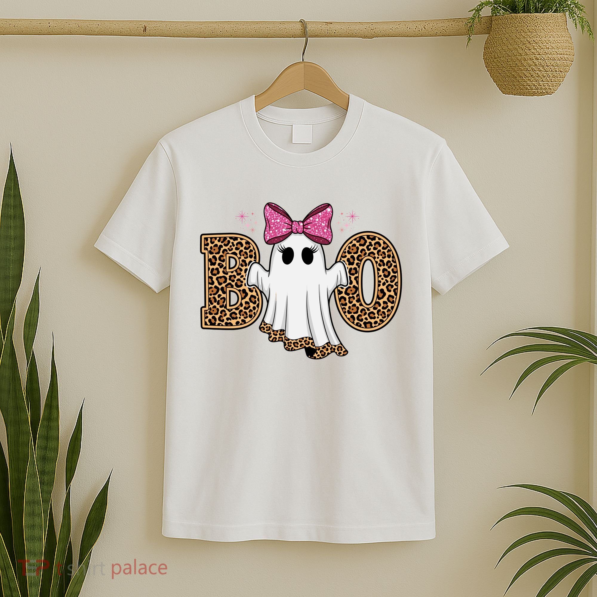 Cute Halloween Boo Ghost Vibes Spooky Season T-Shirt