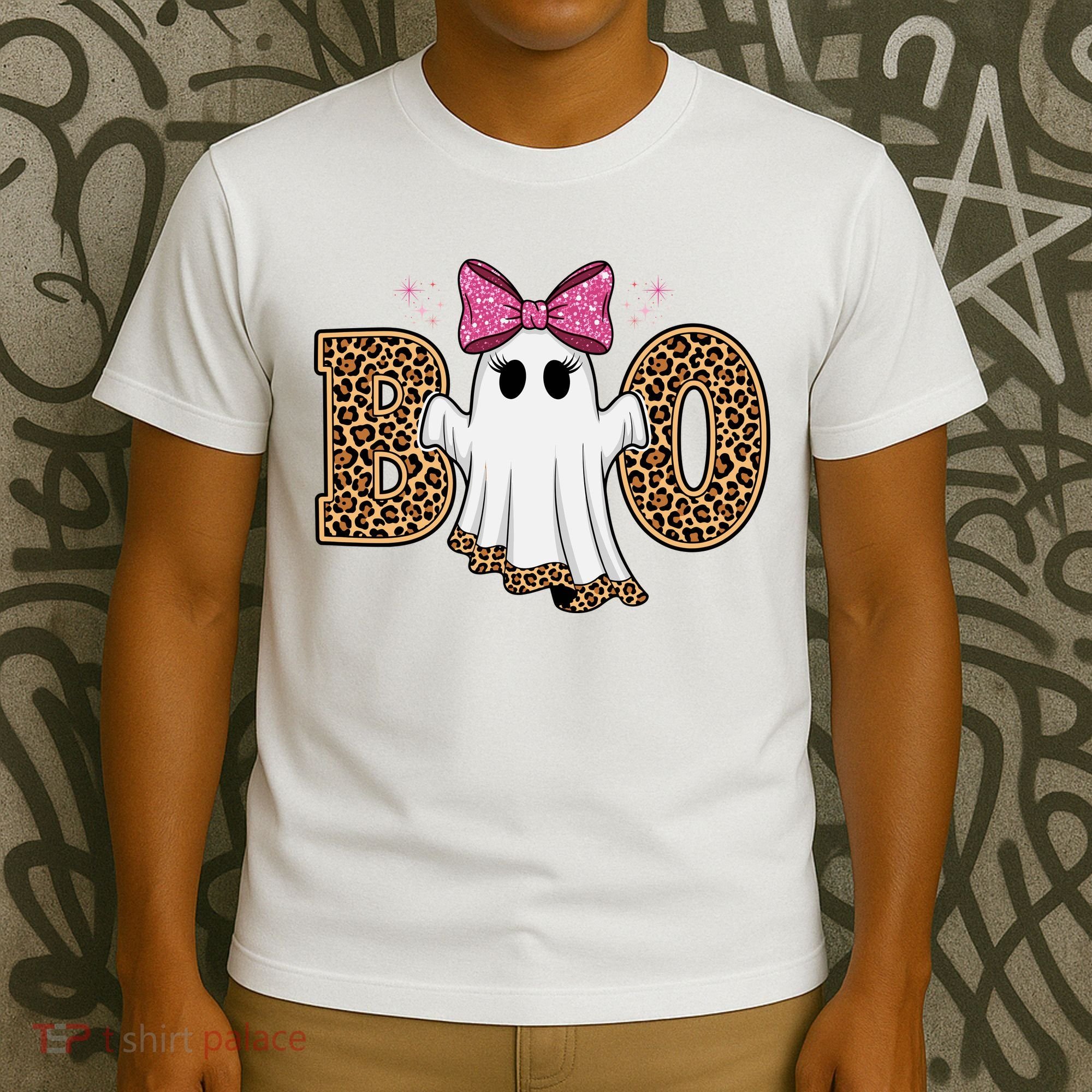 Cute Halloween Boo Ghost Vibes Spooky Season T-Shirt