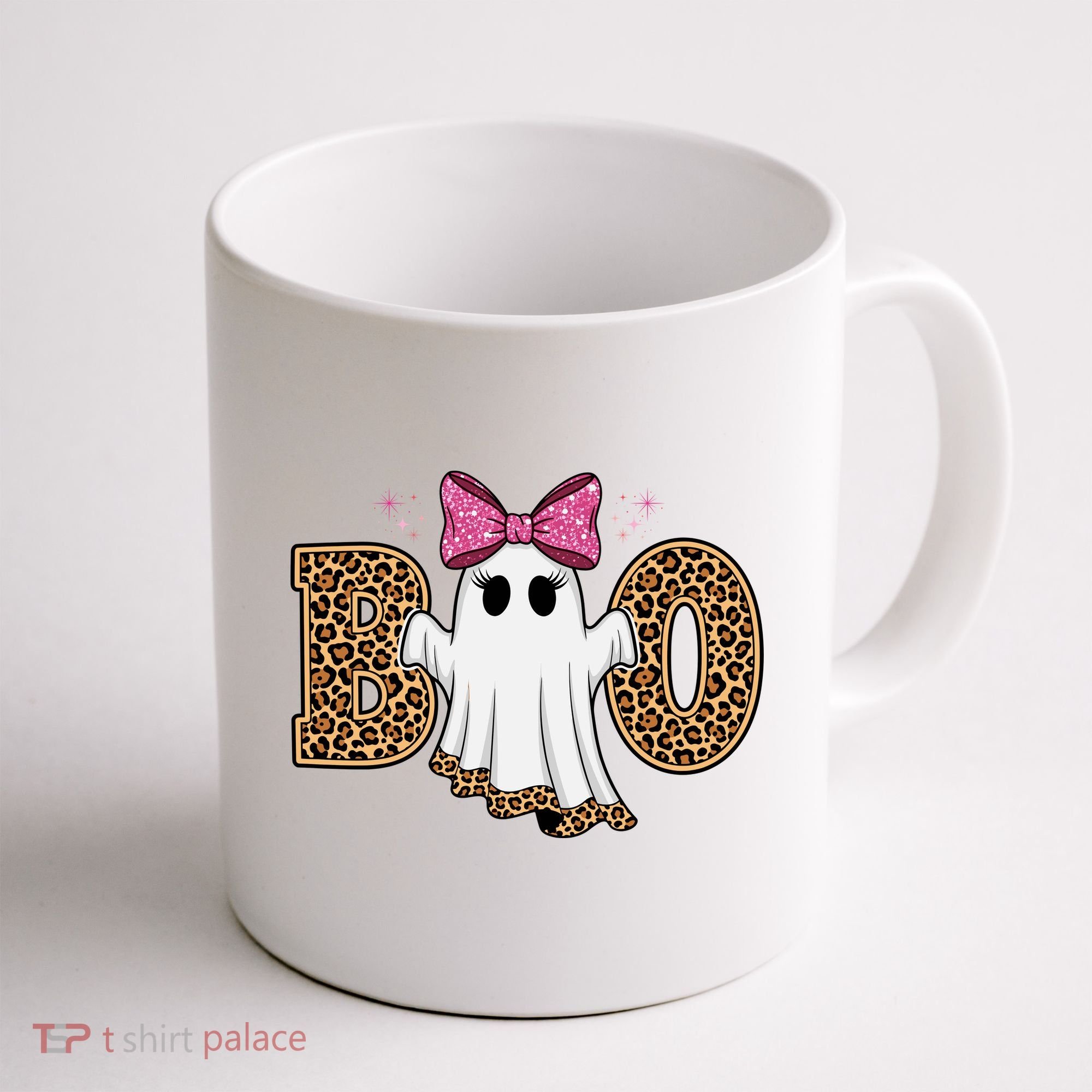 Cute Halloween Boo Ghost Vibes Spooky Season Coffee Mug