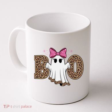 Cute Halloween Boo Ghost Vibes Spooky Season Coffee Mug