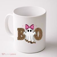 Cute Halloween Boo Ghost Vibes Spooky Season Coffee Mug thumb 0