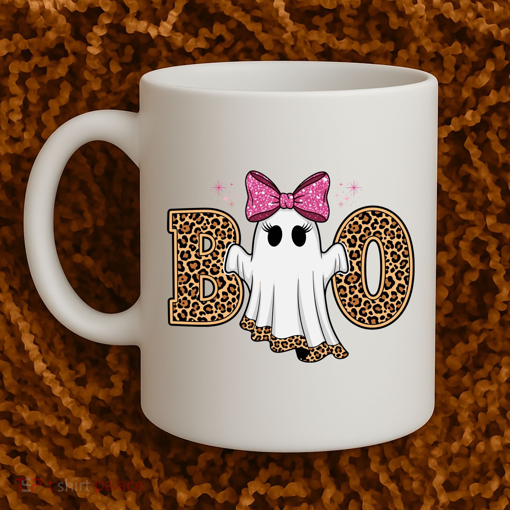 Cute Halloween Boo Ghost Vibes Spooky Season Coffee Mug