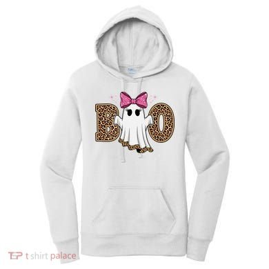 Cute Halloween Boo Ghost Vibes Spooky Season Women's Hoodie