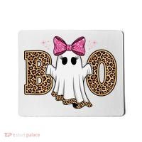 Cute Halloween Boo Ghost Vibes Spooky Season Mousepad thumb 0
