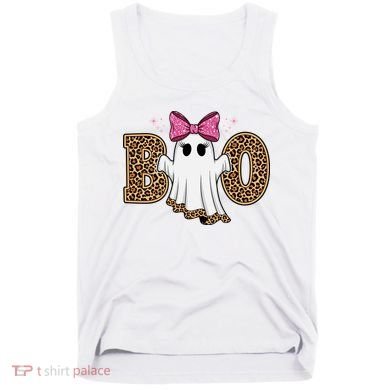 Cute Halloween Boo Ghost Vibes Spooky Season Tank Top