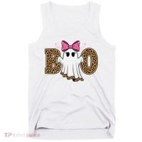 Cute Halloween Boo Ghost Vibes Spooky Season Tank Top thumb 0