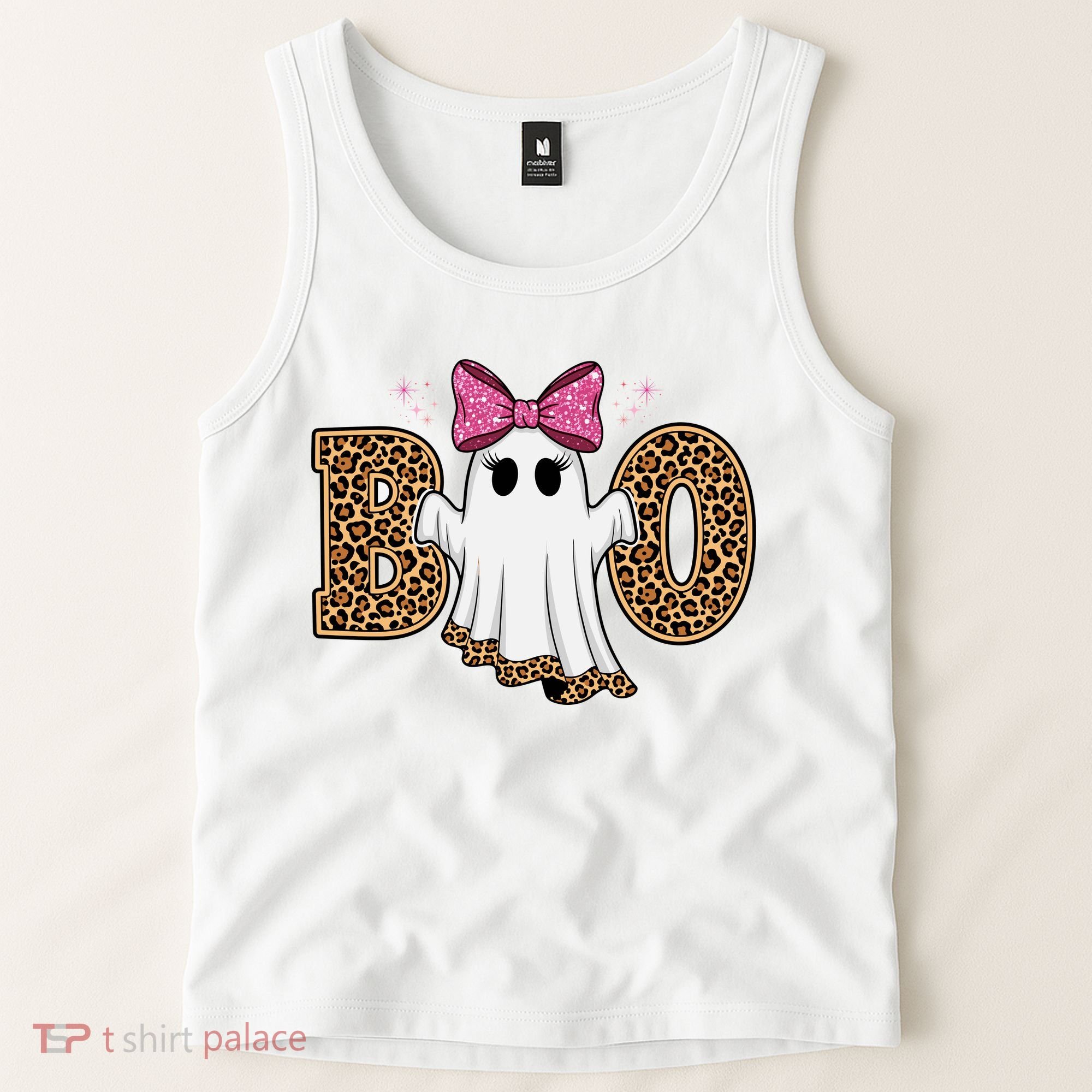 Cute Halloween Boo Ghost Vibes Spooky Season Tank Top