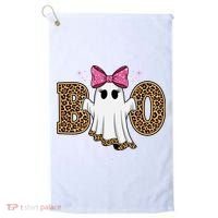 Cute Halloween Boo Ghost Vibes Spooky Season Golf Towel thumb 0