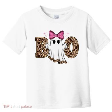 Cute Halloween Boo Ghost Vibes Spooky Season Toddler T-Shirt