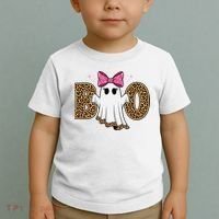 Cute Halloween Boo Ghost Vibes Spooky Season Toddler T-Shirt thumb 2