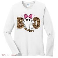 Cute Halloween Boo Ghost Vibes Spooky Season Women's Long Sleeve Shirt thumb 0