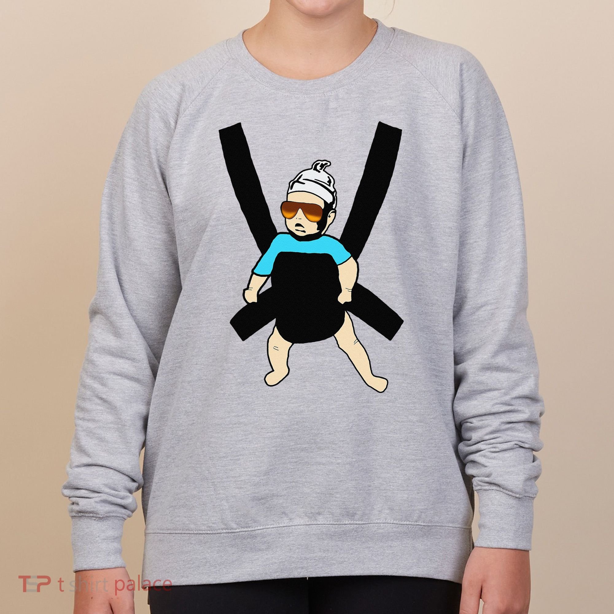 Carlos Hangover Baby with sunglasses in a strap Women's Sweatshirt