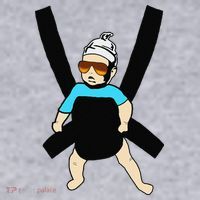 Carlos Hangover Baby with sunglasses in a strap Women's Sweatshirt thumb 2