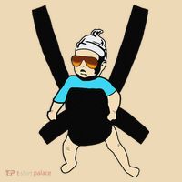 Carlos Hangover Baby with sunglasses in a strap Tote Bag thumb 4