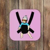 Carlos Hangover Baby with sunglasses in a strap Coaster thumb 0