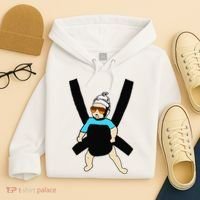 Carlos Hangover Baby with sunglasses in a strap Hoodie thumb 4