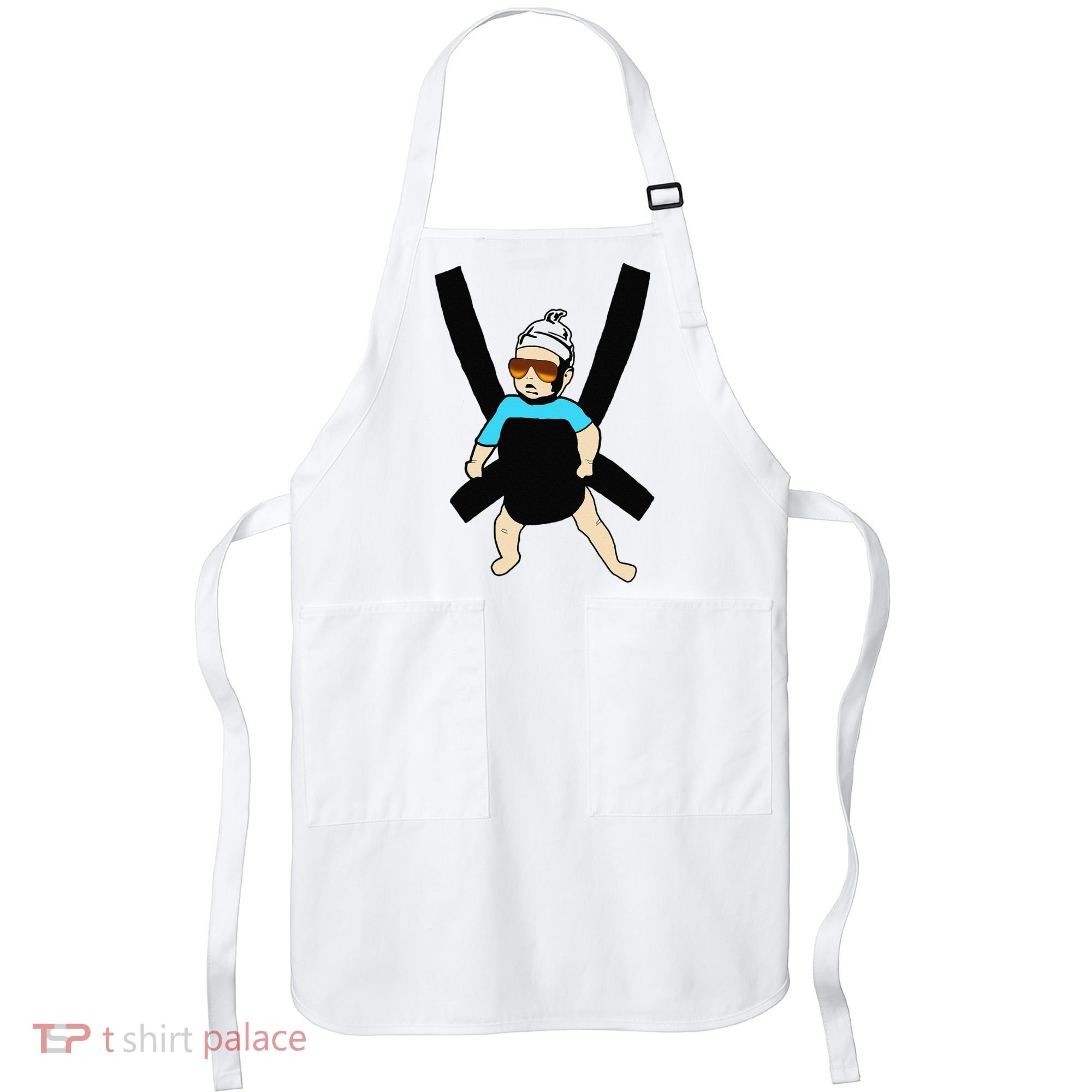 Carlos Hangover Baby with sunglasses in a strap Apron
