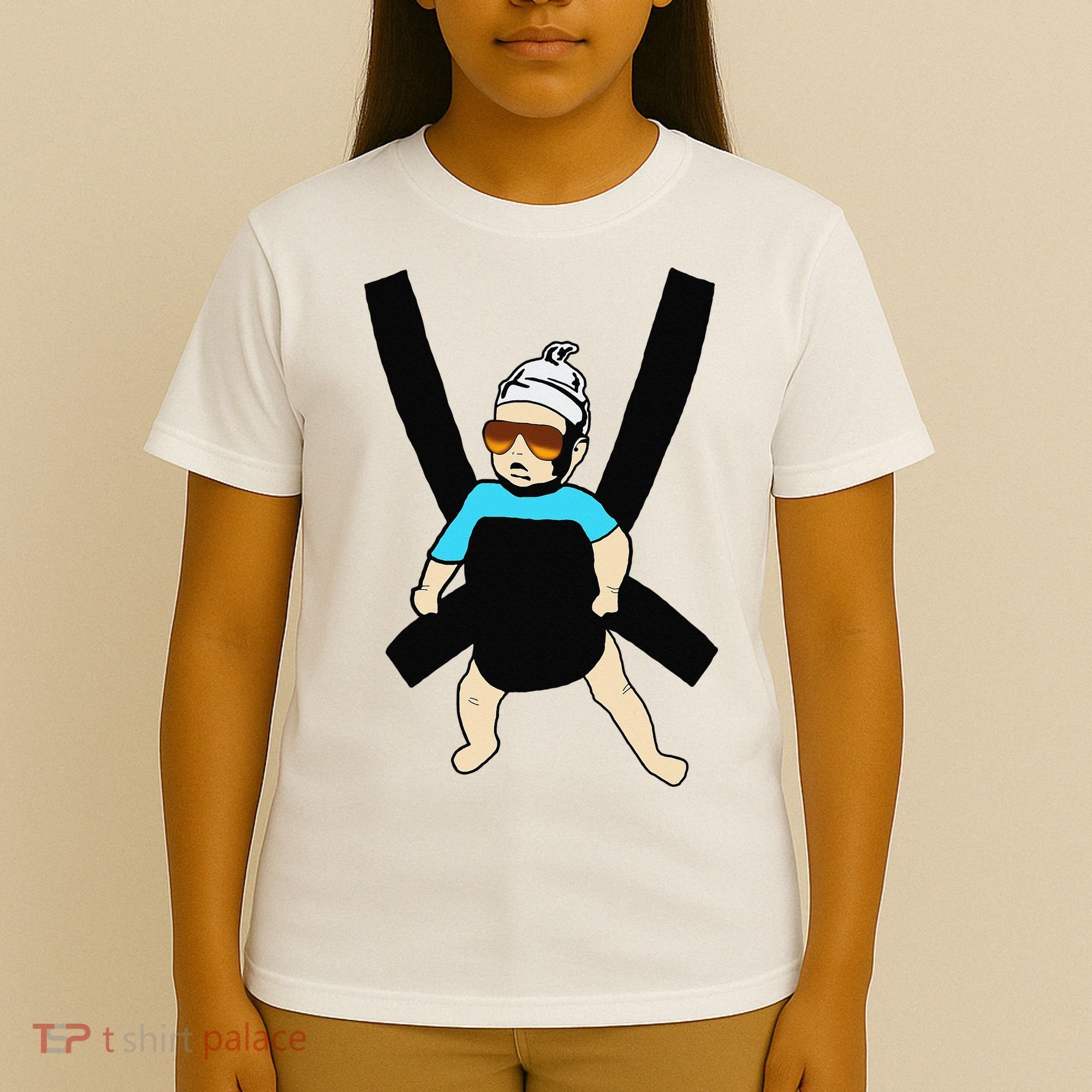Carlos Hangover Baby with sunglasses in a strap T-Shirt