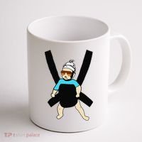 Carlos Hangover Baby with sunglasses in a strap Coffee Mug thumb 1