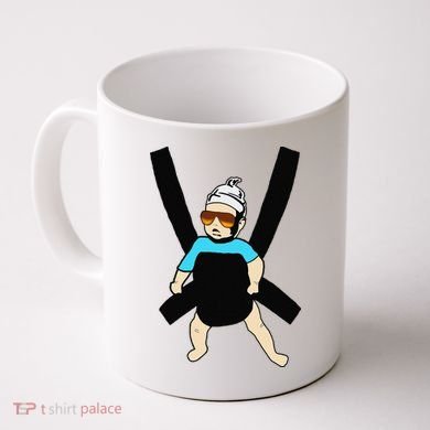 Carlos Hangover Baby with sunglasses in a strap Coffee Mug