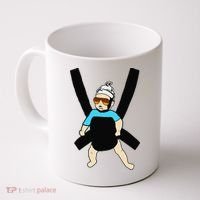 Carlos Hangover Baby with sunglasses in a strap Coffee Mug thumb 0