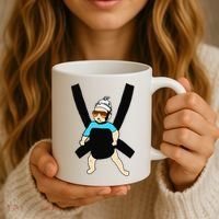 Carlos Hangover Baby with sunglasses in a strap Coffee Mug thumb 3