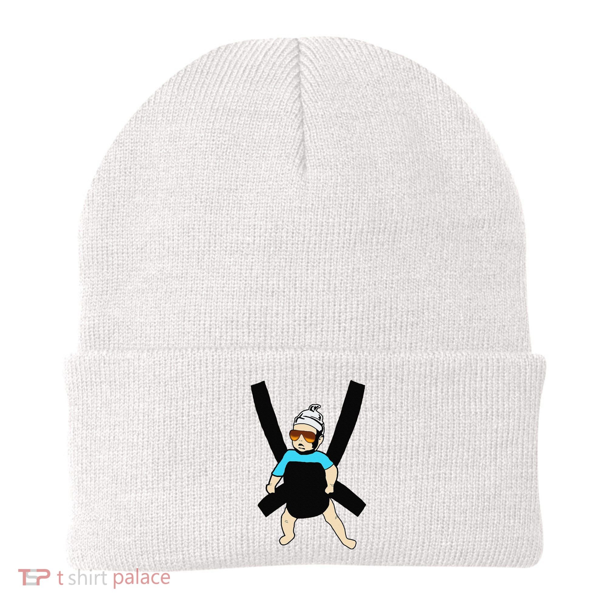 Carlos Hangover Baby with sunglasses in a strap Beanie