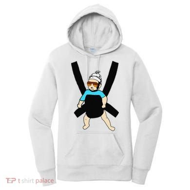 Carlos Hangover Baby with sunglasses in a strap Women's Hoodie