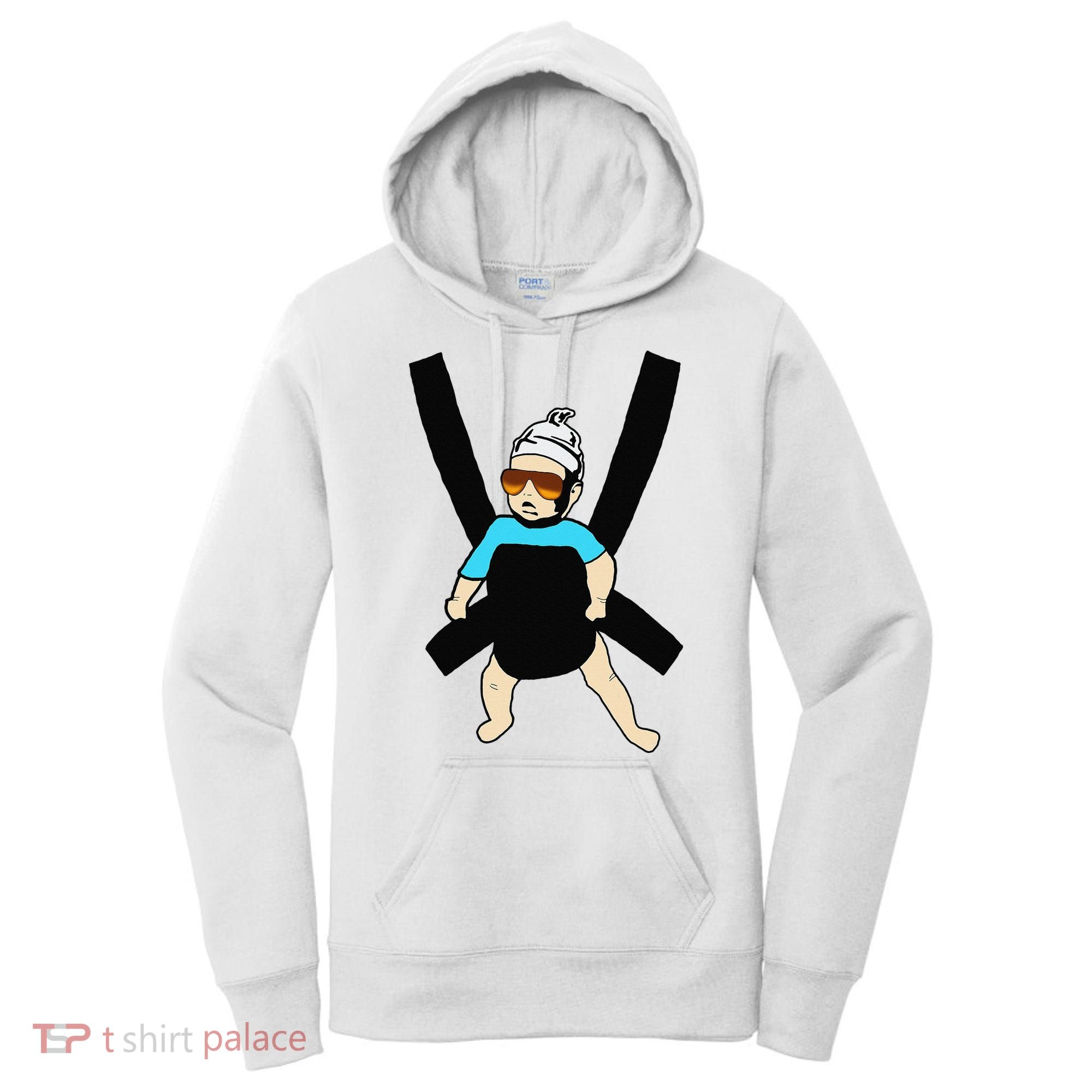 Carlos Hangover Baby with sunglasses in a strap Women's Hoodie