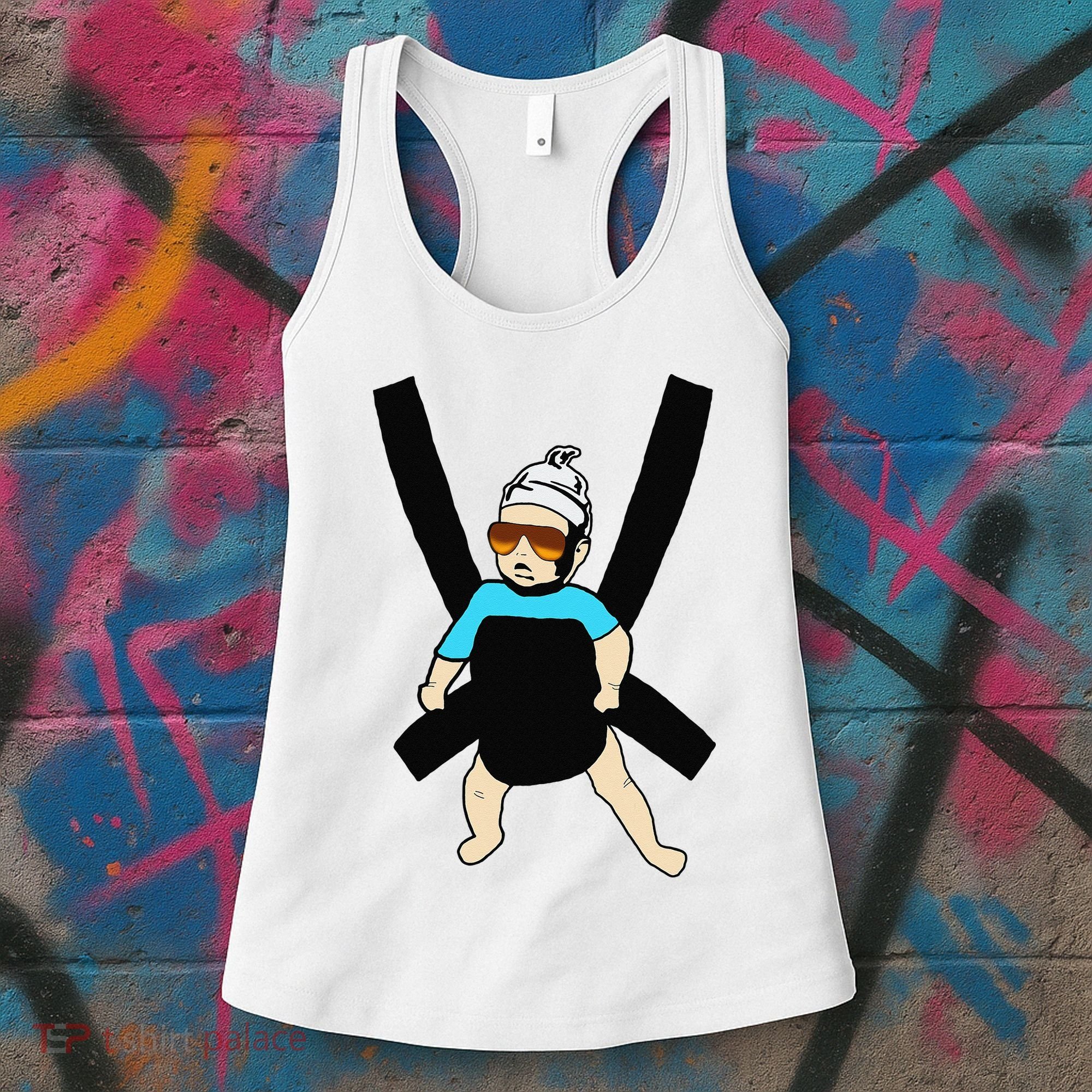 Carlos Hangover Baby with sunglasses in a strap Women's Tank Top