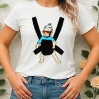 Carlos Hangover Baby with sunglasses in a strap Women's T-Shirt thumb 2