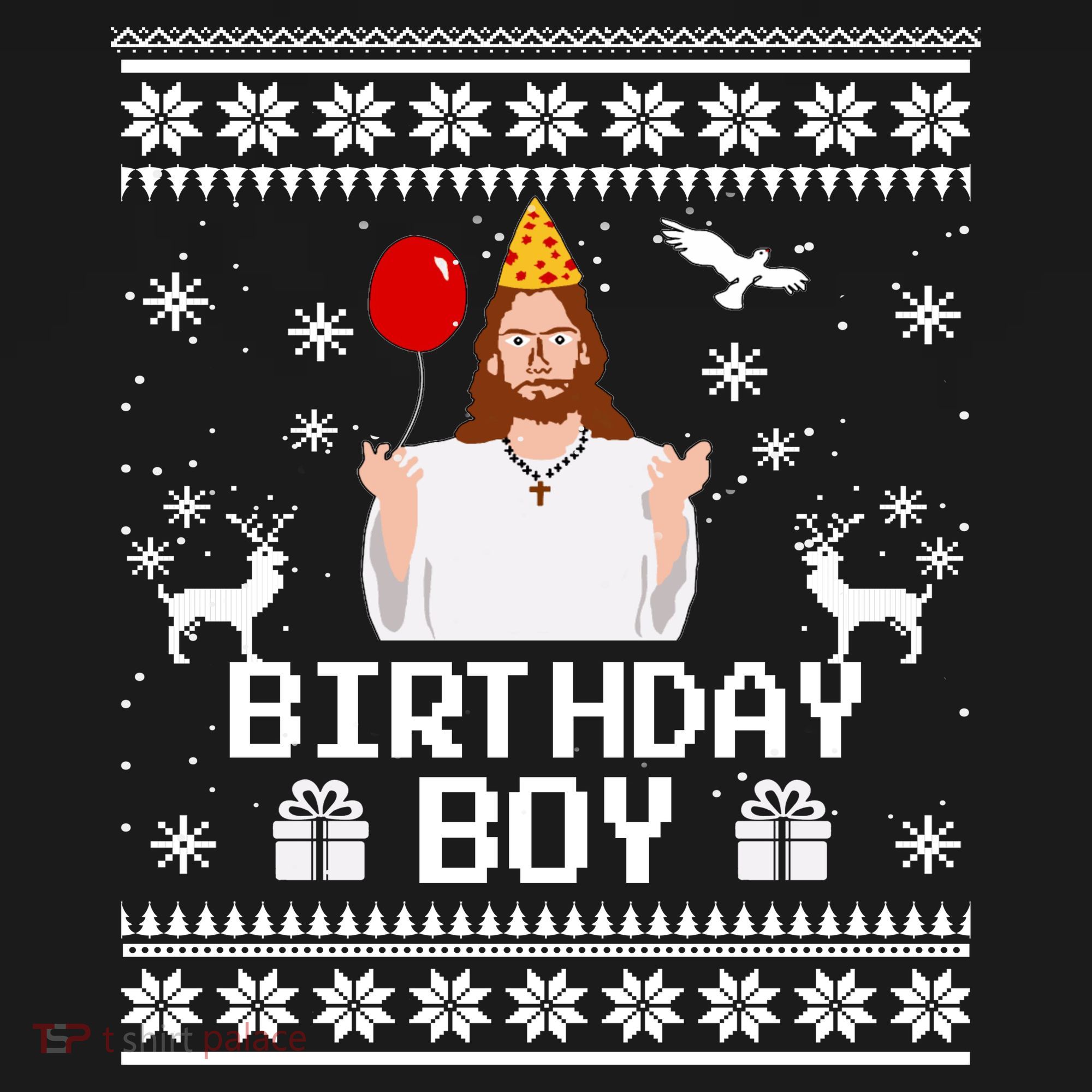 Christian Happy Birthday Jesus Birthday Boy Ugly Christmas Sweater Women's Hoodie