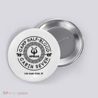 Camp Half Blood Percy Jackson Cabin Seven Button thumb 0