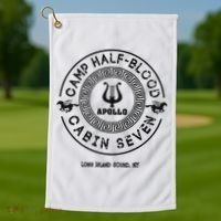 Camp Half Blood Percy Jackson Cabin Seven Golf Towel thumb 1