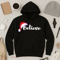 Christmas Holidays Believe Santa Claus Hoodie thumb 3